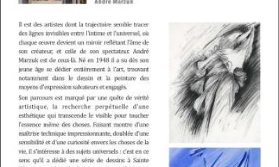 ANDRE MARZUK  illustre ICONIQUE FULGURANCE  de Claude MONTSERRAT Galerie QVARDRIGE 21 mars 2025