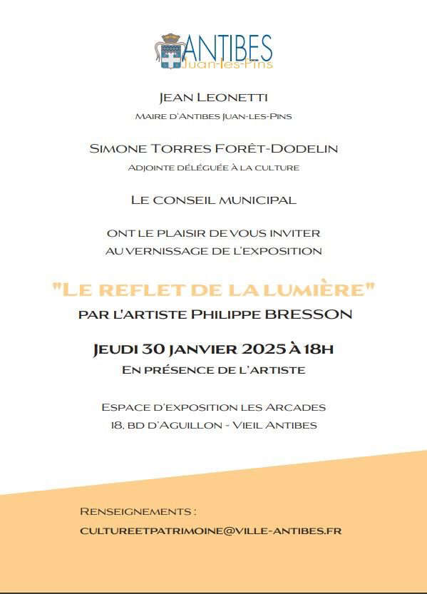 Bresson Antibes leonetti invit