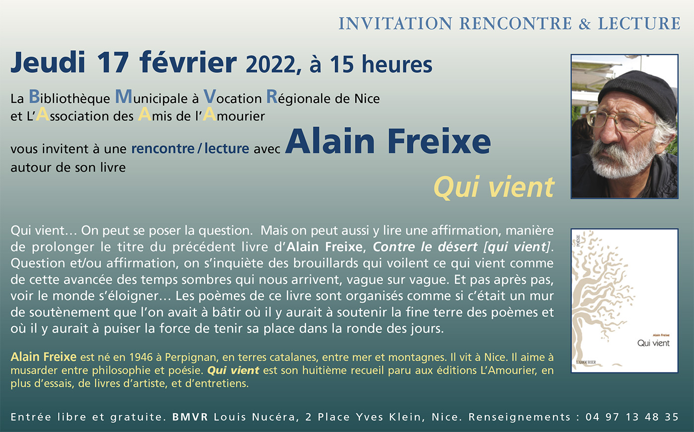 Freixe Lecture Qui vient