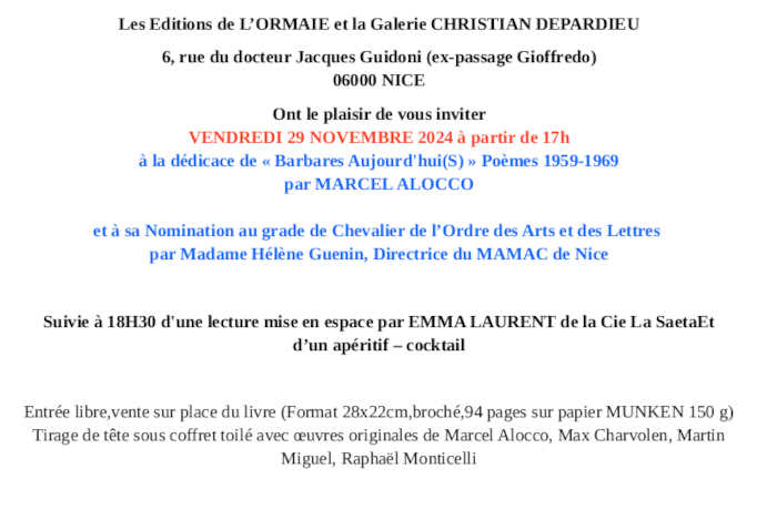 Invitation de lOrmaie invit