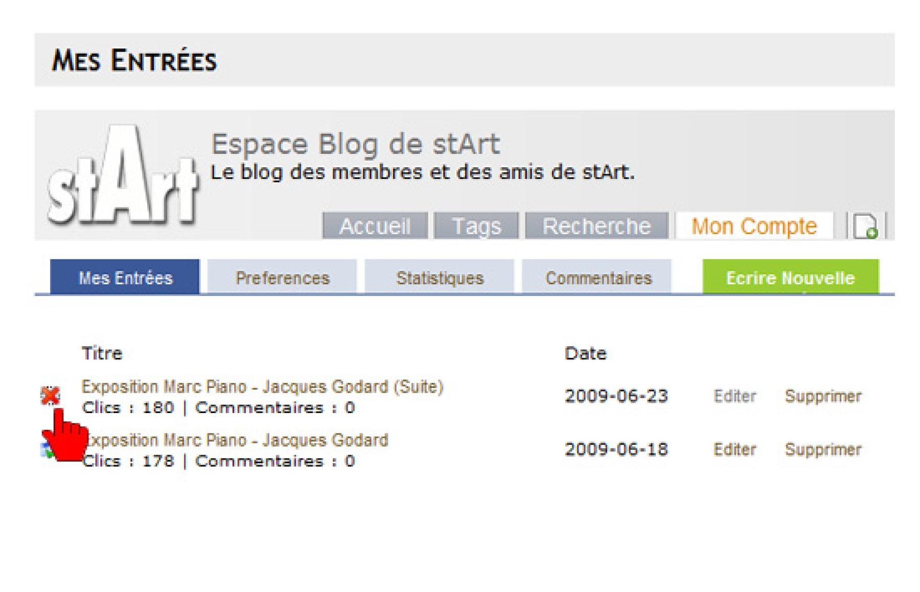 Publication et dépublication