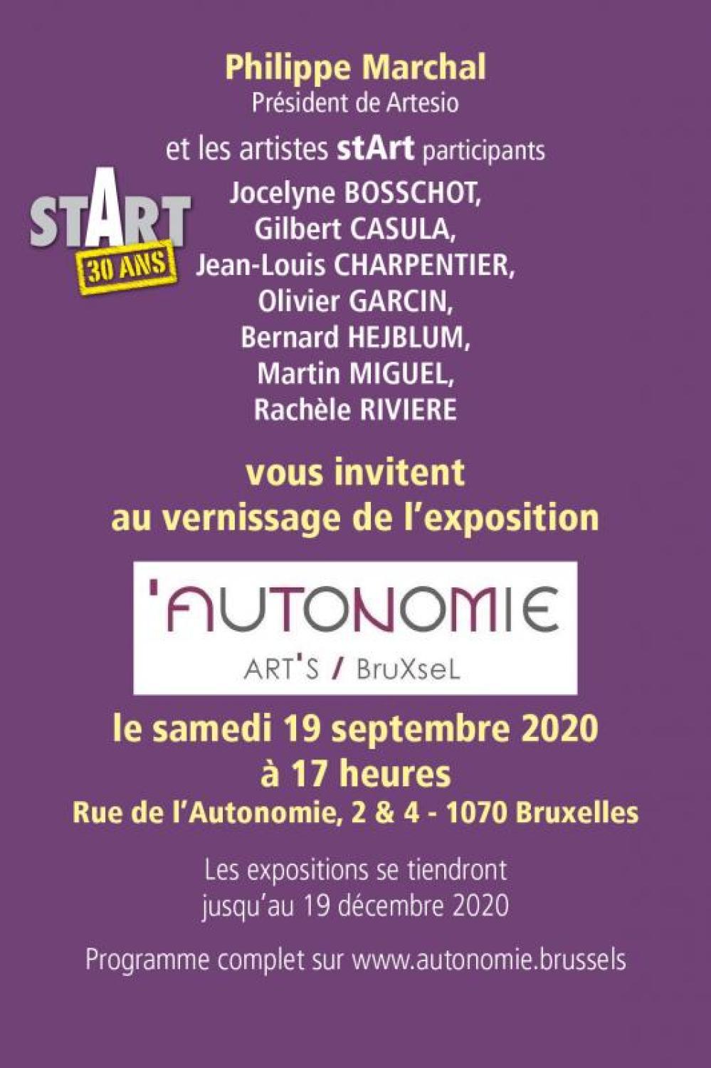 Catalogue : stArt à 'AUTONOMIE, septembre 2020