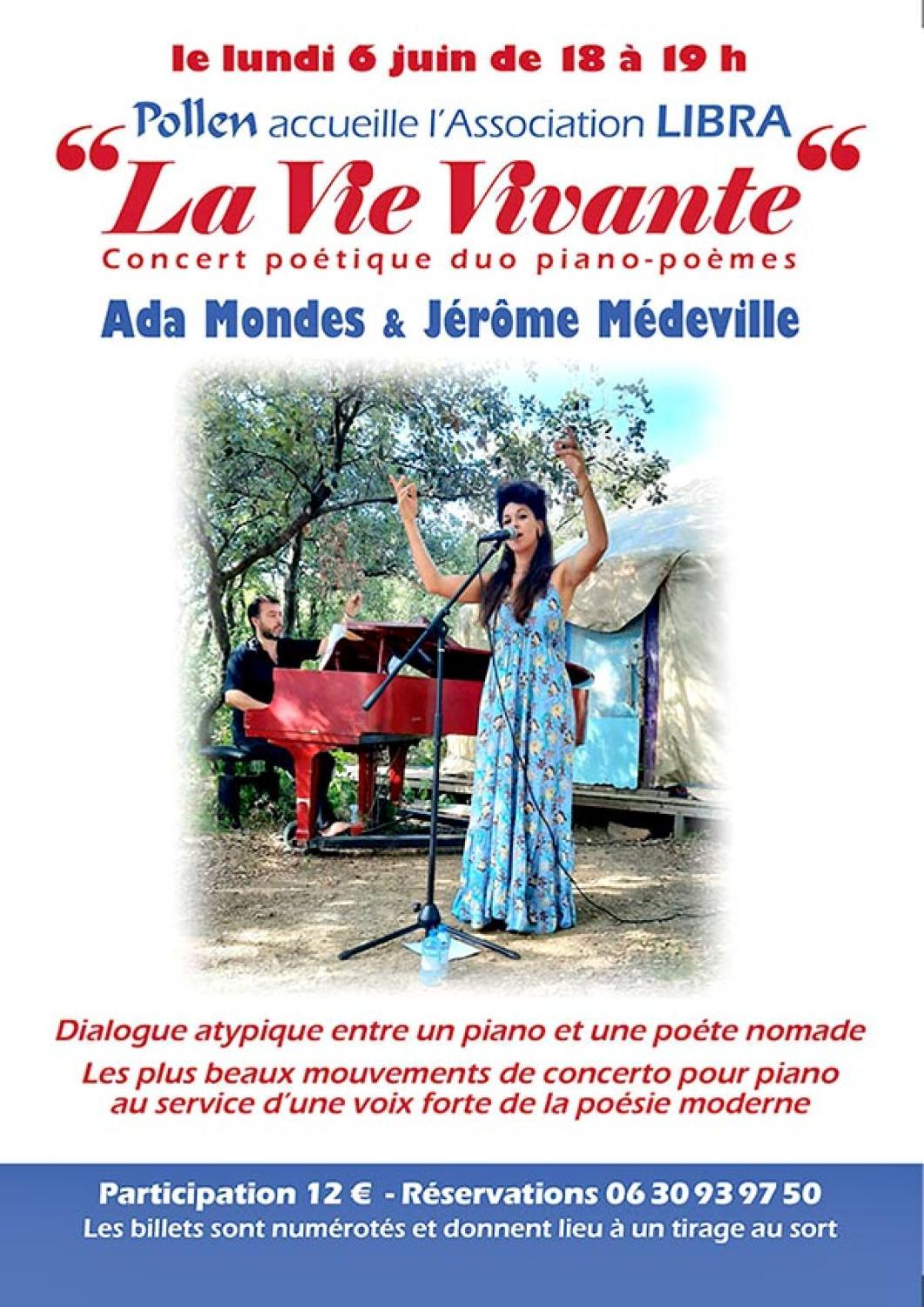 Pollen accueille l'Association LIBRA : Duo piano - poèmes