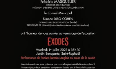 Exposition « ExodeS » à Saint-Raphaël