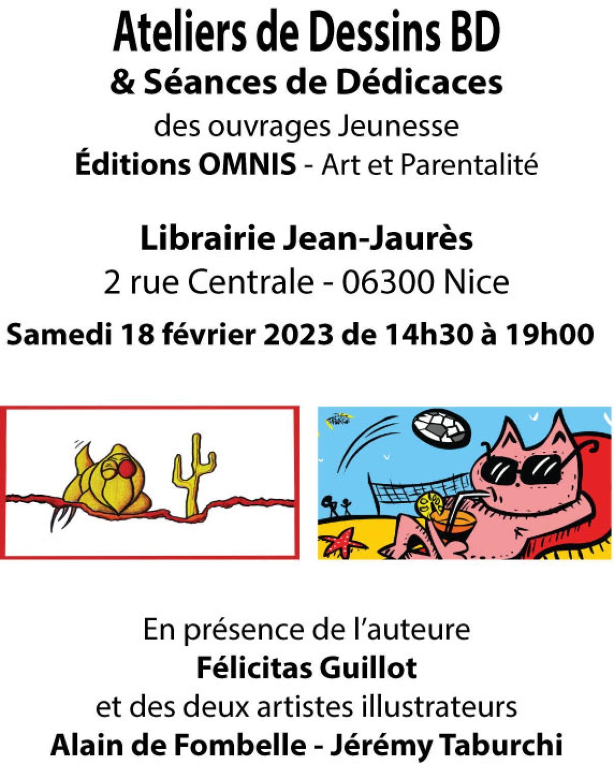 Alain de Fombelle : Ateliers de Dessins BD à Librairie Jean-Jaurès à Nice