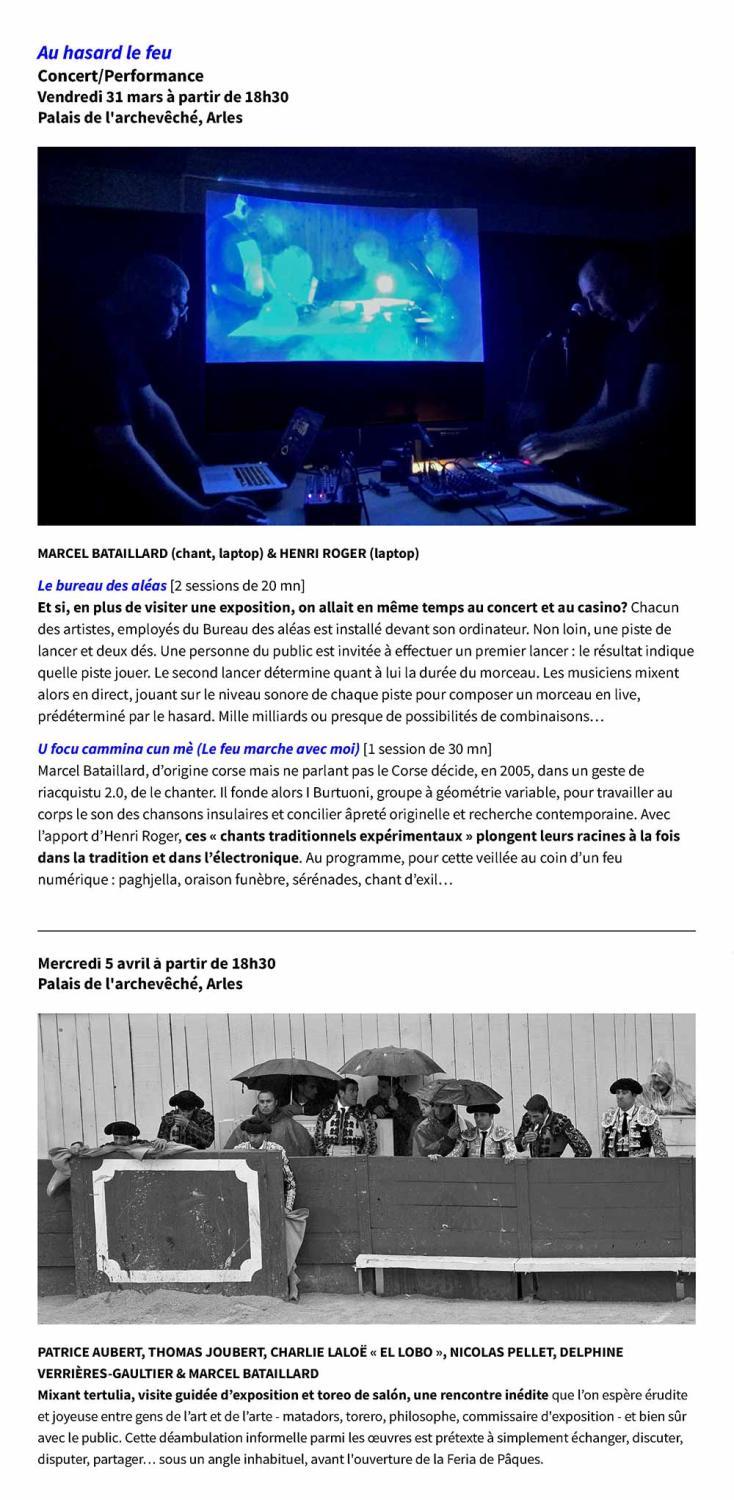 Marcel BATAILLARD, Concert/Performance dans le cadre de l'exposition 