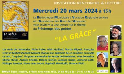 Rencontre & Lecture sur le thème du Printemps des poètes, 