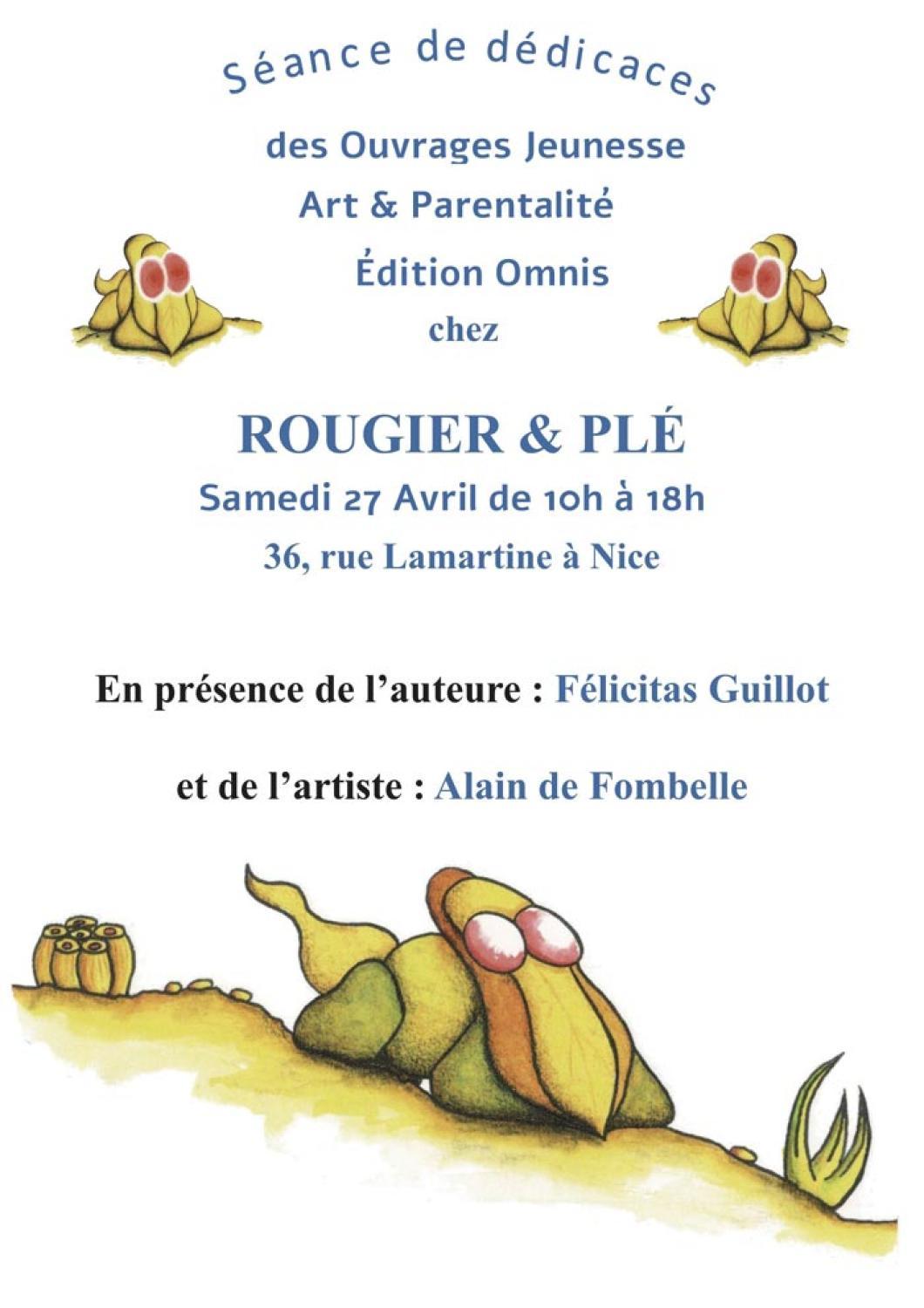 Alain de Fombelle : séance de dédicaces chez ROUGIER & PLÉ à NICE.