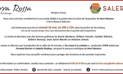 Henri BAVIERA : NUIT EUROPÉENNE DES MUSÉES à Terra Rossa, Salernes.