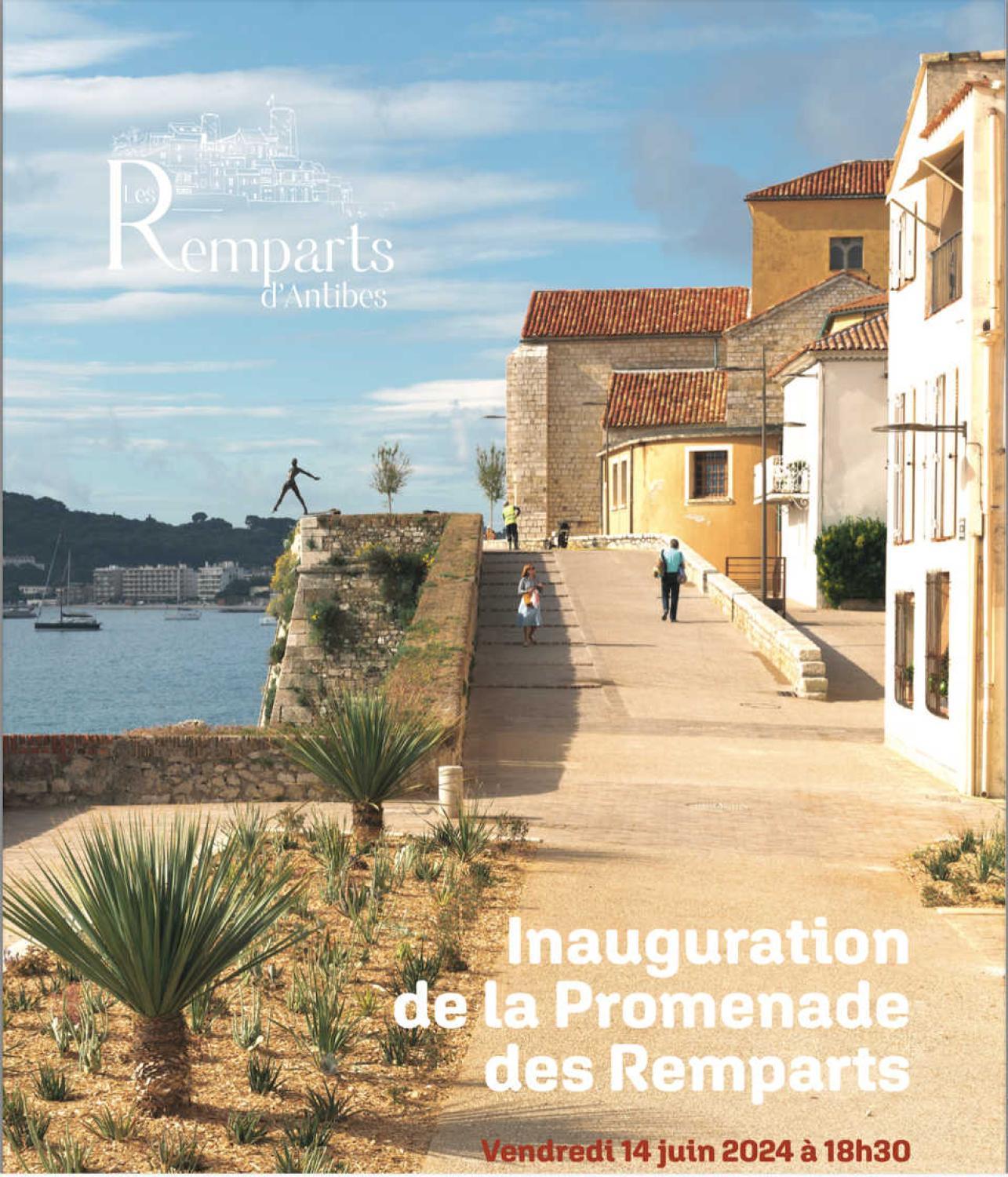 Inauguration de la Promenade des Remparts avec Nicolas Lavarenne