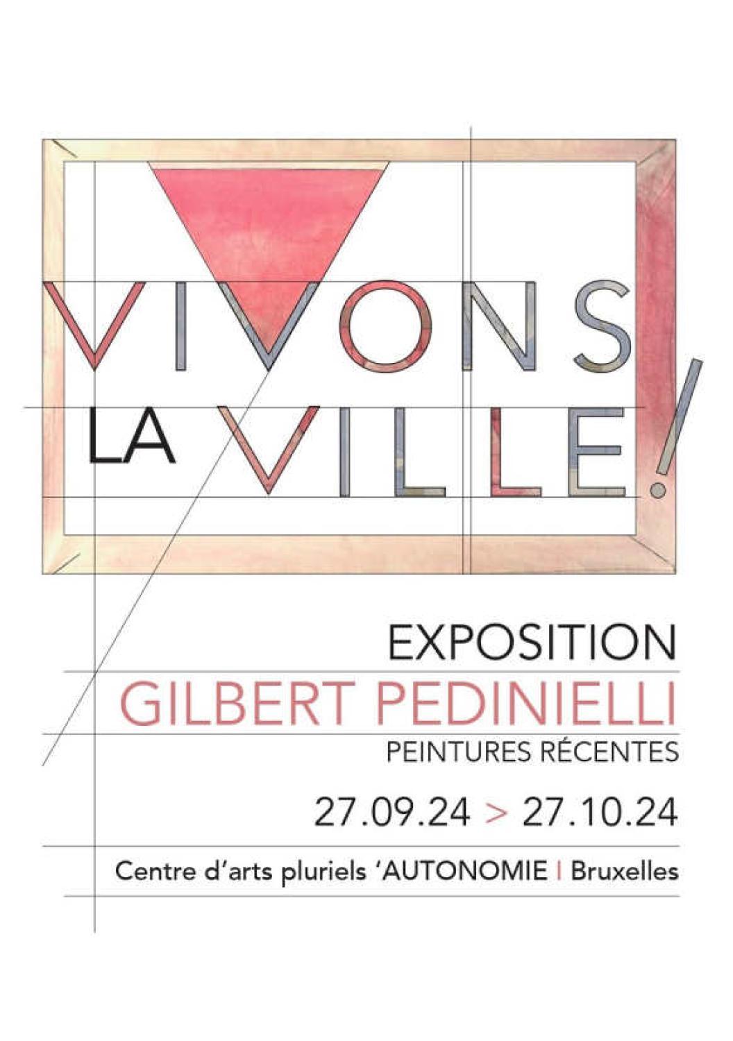 Pedinielli Gilbert expose en Belgique du 27.09.24 au 27.10.24