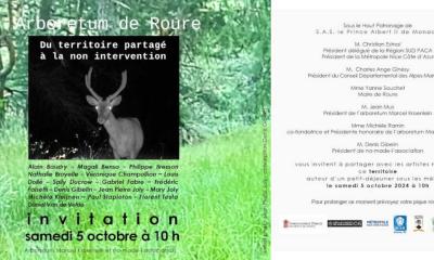 BROYELLE Nathalie invite à  l'Arboretum de Roure le 5 octobre 2024