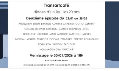 TransArtcafé, Antibes, vernissage le 30 janvier 2026 à 18h