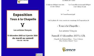 Roy Genevieve invite a Tous a la Chapelle V a Vence 2023/2024