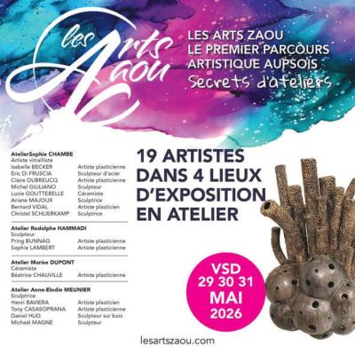 Invitation d'Henri BAVIERA :  les ARTS ZAOU, Moissac-Bellevue (83630) 29-31 mai 2026