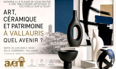 Roland Moreau invite : ART, CERAMIQUE et PATRIMOINE , Vallauris QUEL AVENIR ?  30 juin 2026