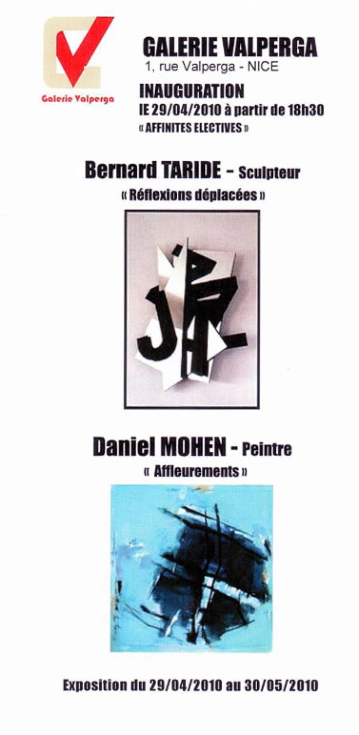 Exposition Taride et Mohen, Galerie Valperga, 2010
