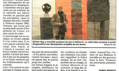 2009 Exposition Olivier ROY à Vallauris